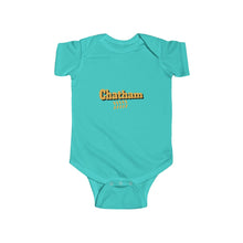 Load image into Gallery viewer, chicago chatham neighborhood infant onesie south side community simeon high school chicago hoodies chicago culture chicago baby babies infant wear turquoise
