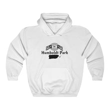 Load image into Gallery viewer, humboldt park chicago paseo boricua puerto rico puerto rican hoodie puerto rican flag humboldt park lagoon chicago neighborhood chicago hoodies white blanco
