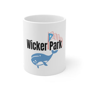 wicker park chicago puerto rican flag  chicago neighborhood chicago hoodies bucktown chicago fashion coffee mug
