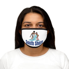 Load image into Gallery viewer, south shore chicago neighborhood south side chicago chicago fashion streetwear rainbow beach chicago hoodies historic black community black artists illustrator face mask female model
