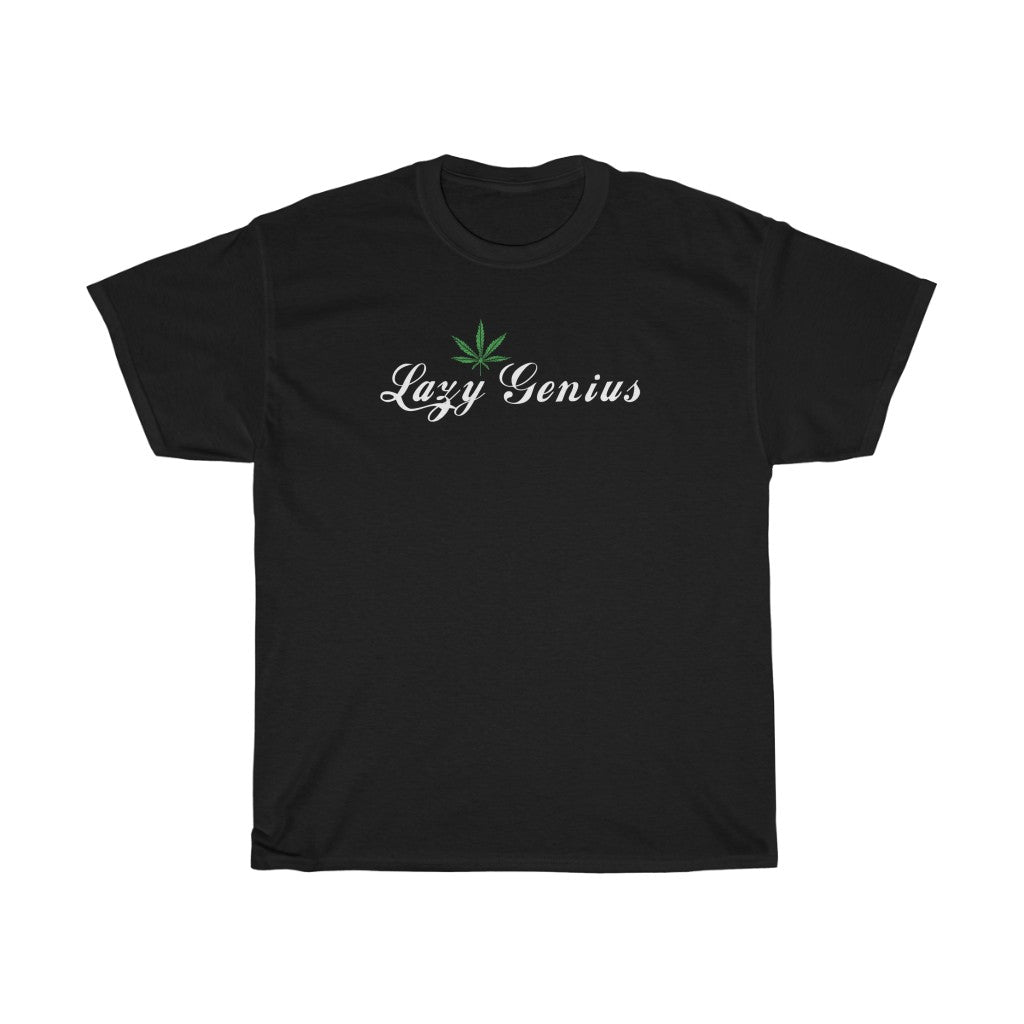 cannabis marijuana green leaf black cotton tee chicago hoodies lazy genius brand