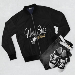 West Side Chicago Cursive Bomber Jacket