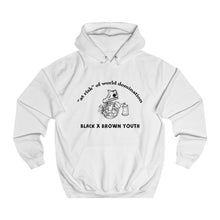 Load image into Gallery viewer, &quot;At Risk&quot; Graphic Unisex College Hoodie [multiple COLORS]
