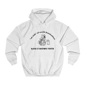"At Risk" Graphic Unisex College Hoodie [multiple COLORS]