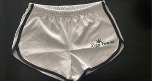 white cannabis marijuana green leaf summer shorts chicago hoodies black trim