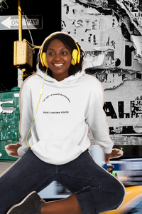 "At Risk" Text Unisex College Hoodie [multiple COLORS]