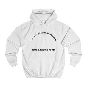 "At Risk" Text Unisex College Hoodie [multiple COLORS]