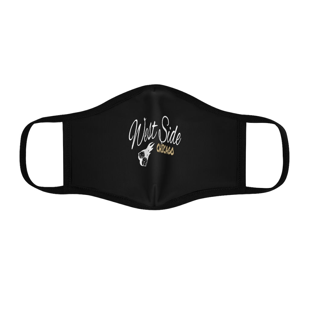 West Side Chicago Cursive Fitted Face Mask