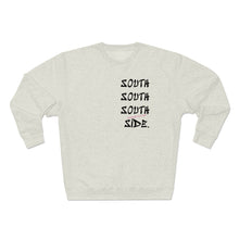 Load image into Gallery viewer, heather beige southside chi sweatshirt south side chicago chi city classic hoodie fancy lettering activewear
